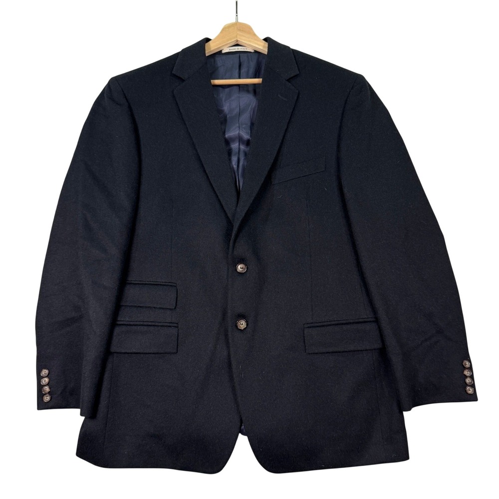 Joseph Abboud Mens 44R Tailored Fit Camel Hair Blazer 2-Button Sport Coat Italy
